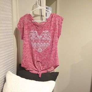 textured heart shirt!!